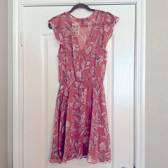 Pink & White with gold flecks dress - Picture 2 of 3